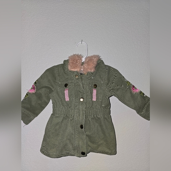 Little Lass Other - Little Lass baby girls jacket army green Size 18 Months